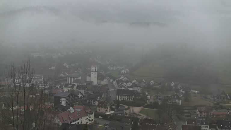 Dieses Bild zeigt eine Webcam-Aufnahme von Ottenhöfen, aufgenommen am Dienstag, den 03.02.2026 um 13:40 Uhr