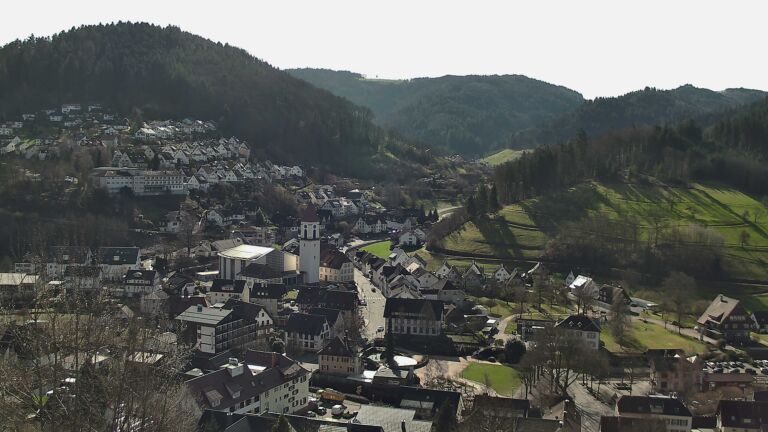 Dieses Bild zeigt eine Webcam-Aufnahme von Ottenhöfen, aufgenommen am Freitag, den 27.02.2026 um 11:10 Uhr