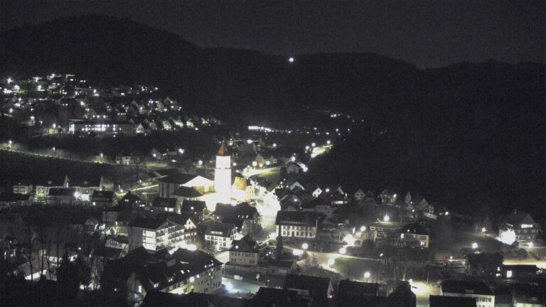 Dieses Bild zeigt eine Webcam-Aufnahme von Ottenhöfen, aufgenommen am Montag, den 23.03.2026 um 20:00 Uhr