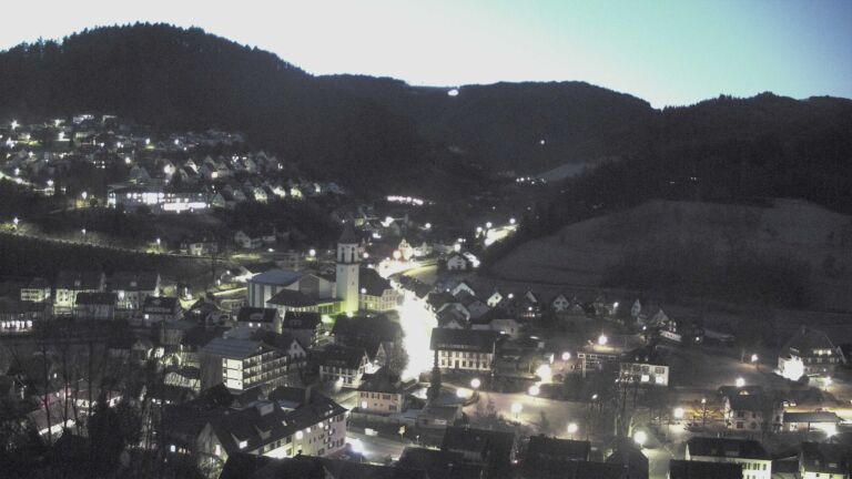 Dieses Bild zeigt eine Webcam-Aufnahme von Ottenhöfen, aufgenommen am Dienstag, den 27.01.2026 um 07:10 Uhr