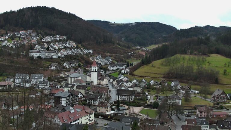 Dieses Bild zeigt eine Webcam-Aufnahme von Ottenhöfen, aufgenommen am Sonntag, den 22.02.2026 um 08:40 Uhr