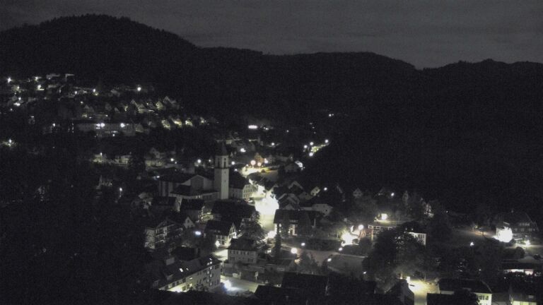 Dieses Bild zeigt eine Webcam-Aufnahme von Ottenhöfen, aufgenommen am Donnerstag, den 24.09.2026 um 01:30 Uhr
