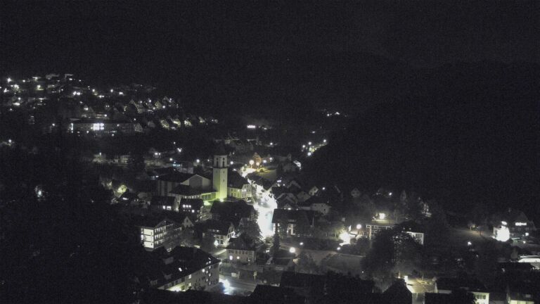 Dieses Bild zeigt eine Webcam-Aufnahme von Ottenhöfen, aufgenommen am Mittwoch, den 07.10.2026 um 22:00 Uhr