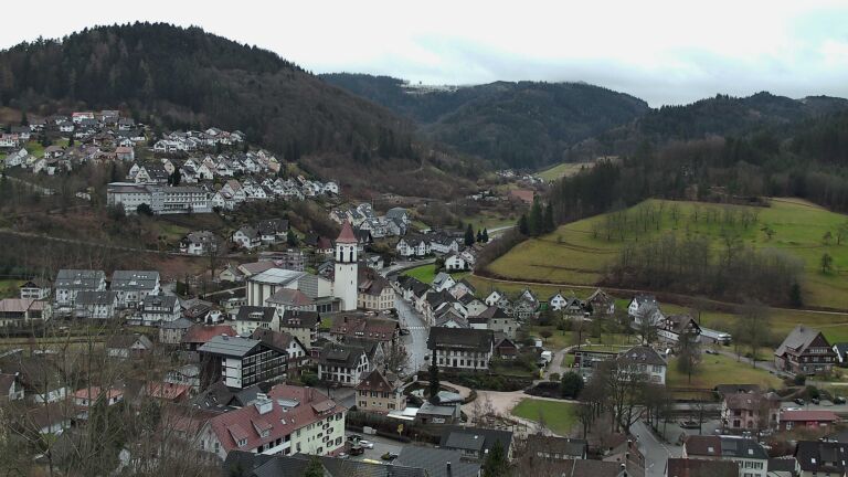 Dieses Bild zeigt eine Webcam-Aufnahme von Ottenhöfen, aufgenommen am Dienstag, den 17.02.2026 um 09:00 Uhr