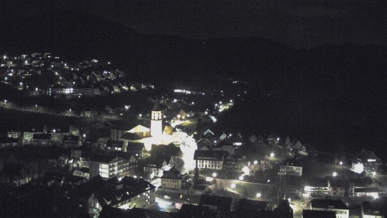 Dieses Bild zeigt eine Webcam-Aufnahme von Ottenhöfen, aufgenommen am Dienstag, den 10.03.2026 um 22:30 Uhr