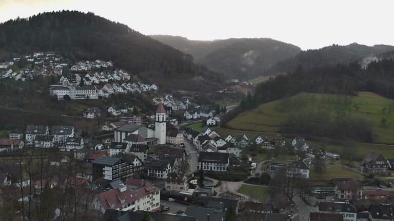 Dieses Bild zeigt eine Webcam-Aufnahme von Ottenhöfen, aufgenommen am Samstag, den 07.02.2026 um 09:10 Uhr