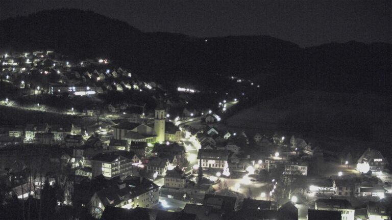 Dieses Bild zeigt eine Webcam-Aufnahme von Ottenhöfen, aufgenommen am Donnerstag, den 01.01.2026 um 06:10 Uhr