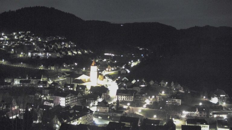 Dieses Bild zeigt eine Webcam-Aufnahme von Ottenhöfen, aufgenommen am Dienstag, den 03.03.2026 um 19:40 Uhr