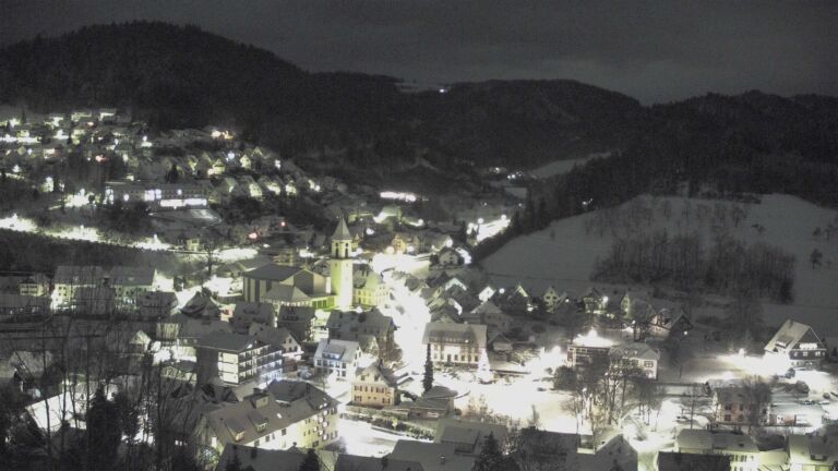 Dieses Bild zeigt eine Webcam-Aufnahme von Ottenhöfen, aufgenommen am Sonntag, den 04.01.2026 um 07:00 Uhr