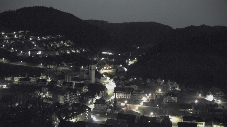 Dieses Bild zeigt eine Webcam-Aufnahme von Ottenhöfen, aufgenommen am Freitag, den 06.03.2026 um 01:30 Uhr