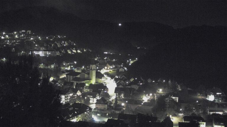 Dieses Bild zeigt eine Webcam-Aufnahme von Ottenhöfen, aufgenommen am Sonntag, den 18.10.2026 um 20:50 Uhr