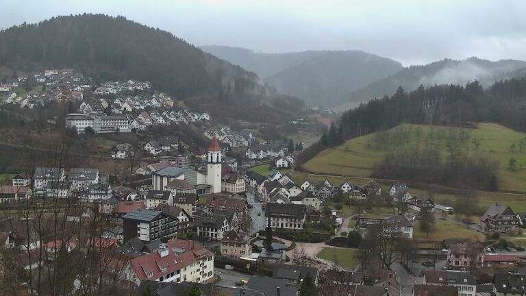 Dieses Bild zeigt eine Webcam-Aufnahme von Ottenhöfen, aufgenommen am Montag, den 02.02.2026 um 09:30 Uhr