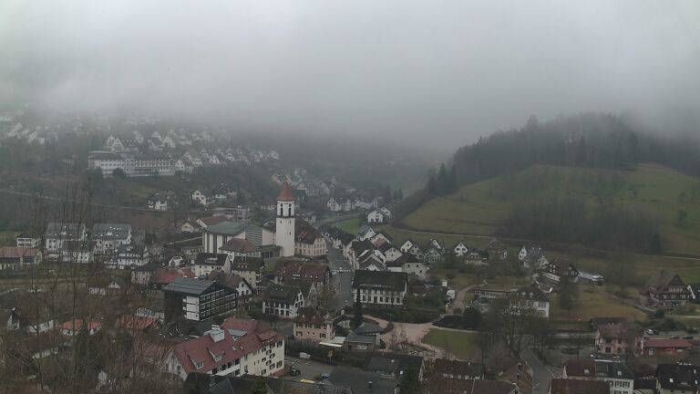 Dieses Bild zeigt eine Webcam-Aufnahme von Ottenhöfen, aufgenommen am Dienstag, den 03.02.2026 um 09:20 Uhr