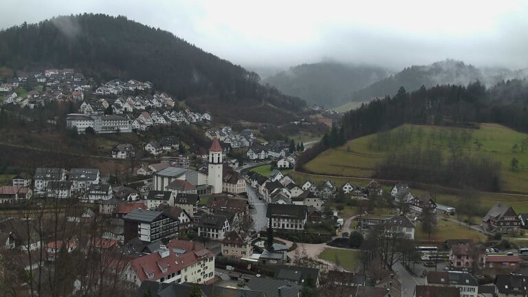 Dieses Bild zeigt eine Webcam-Aufnahme von Ottenhöfen, aufgenommen am Donnerstag, den 29.01.2026 um 12:50 Uhr