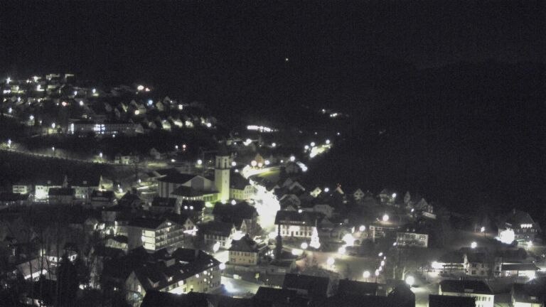 Dieses Bild zeigt eine Webcam-Aufnahme von Ottenhöfen, aufgenommen am Donnerstag, den 25.12.2025 um 05:50 Uhr