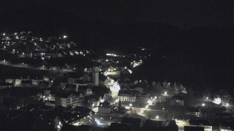 Dieses Bild zeigt eine Webcam-Aufnahme von Ottenhöfen, aufgenommen am Montag, den 23.03.2026 um 00:30 Uhr