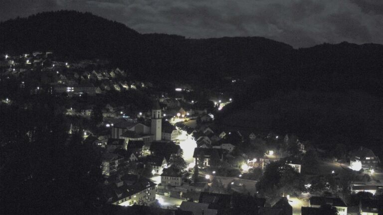 Dieses Bild zeigt eine Webcam-Aufnahme von Ottenhöfen, aufgenommen am Dienstag, den 01.09.2026 um 03:30 Uhr