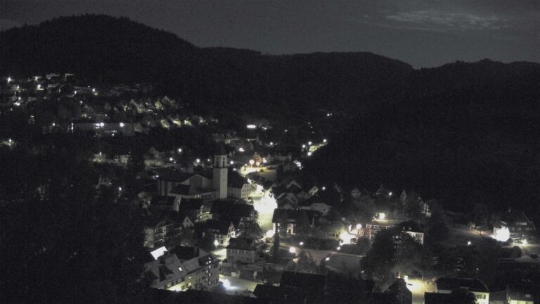 Dieses Bild zeigt eine Webcam-Aufnahme von Ottenhöfen, aufgenommen am Donnerstag, den 24.09.2026 um 00:30 Uhr