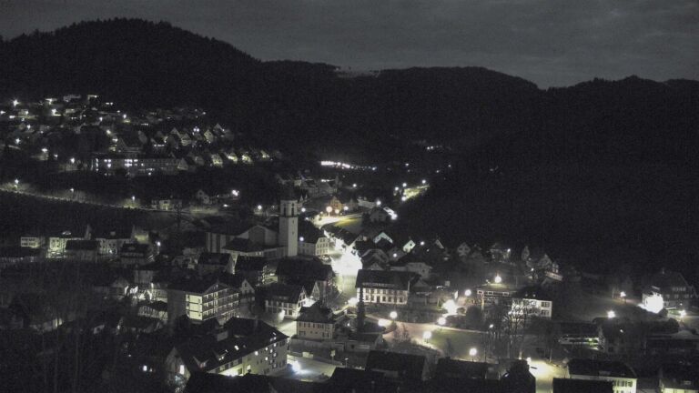 Dieses Bild zeigt eine Webcam-Aufnahme von Ottenhöfen, aufgenommen am Dienstag, den 31.03.2026 um 23:30 Uhr