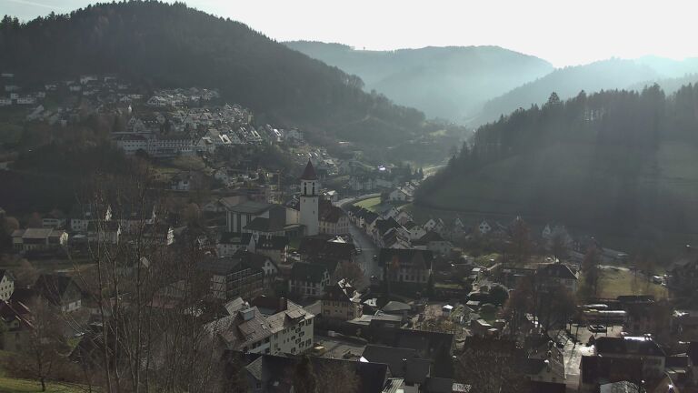 Dieses Bild zeigt eine Webcam-Aufnahme von Ottenhöfen, aufgenommen am Freitag, den 12.12.2025 um 12:40 Uhr