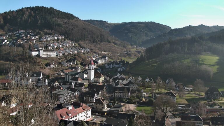 Dieses Bild zeigt eine Webcam-Aufnahme von Ottenhöfen, aufgenommen am Mittwoch, den 25.02.2026 um 15:50 Uhr