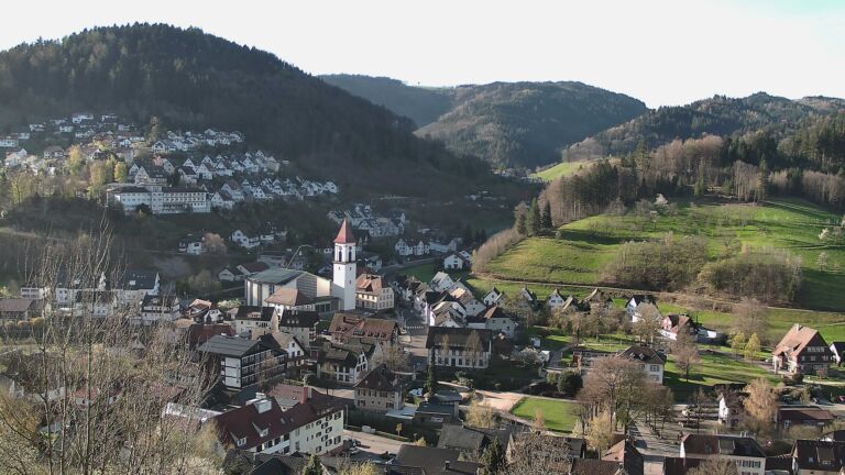 Dieses Bild zeigt eine Webcam-Aufnahme von Ottenhöfen, aufgenommen am Dienstag, den 07.04.2026 um 08:40 Uhr