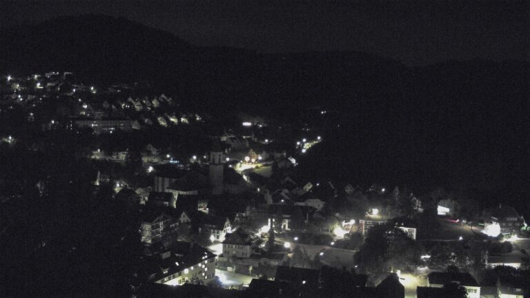 Dieses Bild zeigt eine Webcam-Aufnahme von Ottenhöfen, aufgenommen am Donnerstag, den 10.09.2026 um 01:00 Uhr