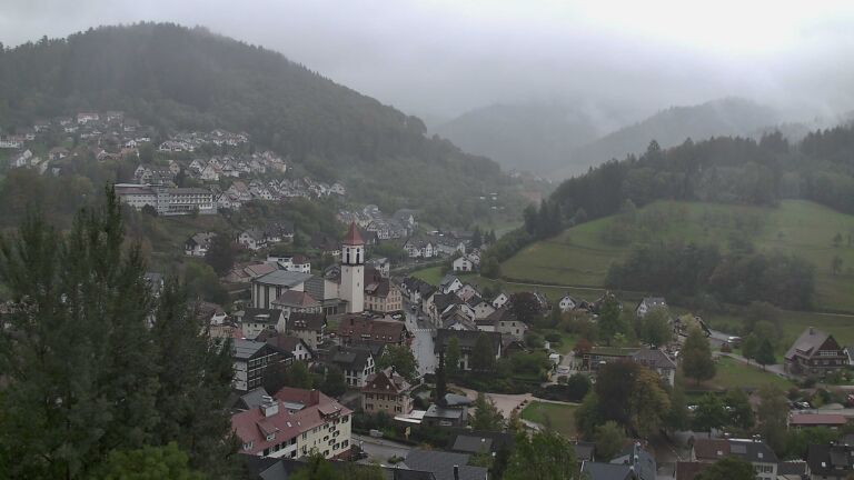 Dieses Bild zeigt eine Webcam-Aufnahme von Ottenhöfen, aufgenommen am Donnerstag, den 08.10.2026 um 11:00 Uhr