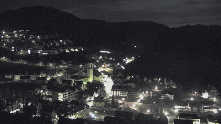 Dieses Bild zeigt eine Webcam-Aufnahme von Ottenhöfen, aufgenommen am Sonntag, den 08.02.2026 um 05:50 Uhr