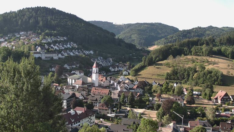 Dieses Bild zeigt eine Webcam-Aufnahme von Ottenhöfen, aufgenommen am Mittwoch, den 29.07.2026 um 08:20 Uhr