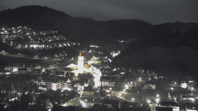 Dieses Bild zeigt eine Webcam-Aufnahme von Ottenhöfen, aufgenommen am Freitag, den 30.01.2026 um 20:20 Uhr