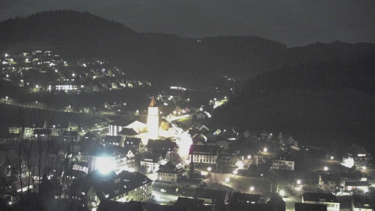 Dieses Bild zeigt eine Webcam-Aufnahme von Ottenhöfen, aufgenommen am Samstag, den 31.01.2026 um 18:50 Uhr