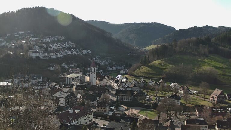 Dieses Bild zeigt eine Webcam-Aufnahme von Ottenhöfen, aufgenommen am Freitag, den 27.02.2026 um 09:40 Uhr