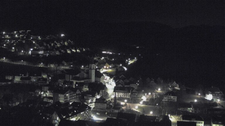 Dieses Bild zeigt eine Webcam-Aufnahme von Ottenhöfen, aufgenommen am Mittwoch, den 18.02.2026 um 00:30 Uhr