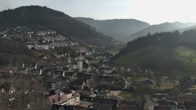 Dieses Bild zeigt eine Webcam-Aufnahme von Ottenhöfen, aufgenommen am Montag, den 09.02.2026 um 14:40 Uhr