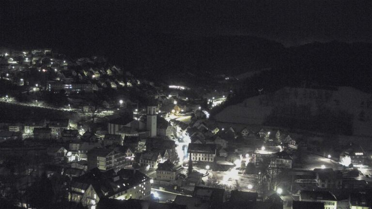 Dieses Bild zeigt eine Webcam-Aufnahme von Ottenhöfen, aufgenommen am Freitag, den 09.01.2026 um 02:00 Uhr
