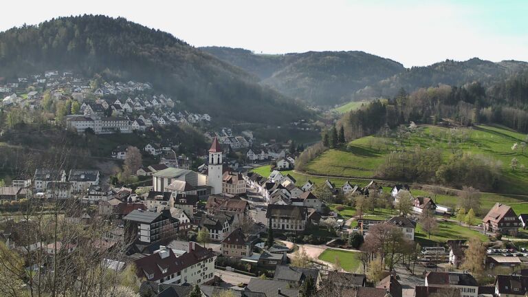 Dieses Bild zeigt eine Webcam-Aufnahme von Ottenhöfen, aufgenommen am Donnerstag, den 09.04.2026 um 09:40 Uhr