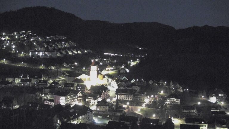 Dieses Bild zeigt eine Webcam-Aufnahme von Ottenhöfen, aufgenommen am Samstag, den 04.04.2026 um 21:00 Uhr