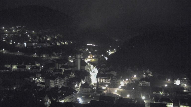 Dieses Bild zeigt eine Webcam-Aufnahme von Ottenhöfen, aufgenommen am Donnerstag, den 29.01.2026 um 01:30 Uhr