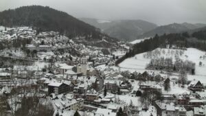 Dieses Bild zeigt eine Webcam-Aufnahme von Ottenhöfen, aufgenommen am Donnerstag, den 08.01.2026 um 09:50 Uhr