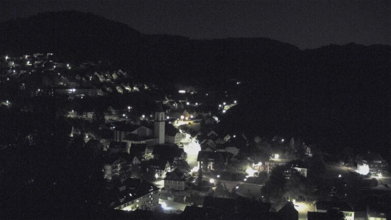 Dieses Bild zeigt eine Webcam-Aufnahme von Ottenhöfen, aufgenommen am Dienstag, den 22.09.2026 um 01:00 Uhr