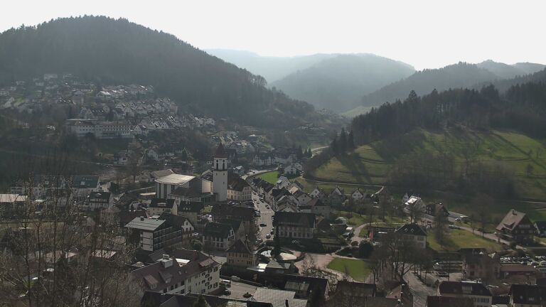 Dieses Bild zeigt eine Webcam-Aufnahme von Ottenhöfen, aufgenommen am Sonntag, den 08.03.2026 um 11:10 Uhr