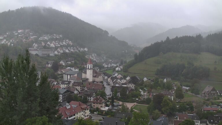 Dieses Bild zeigt eine Webcam-Aufnahme von Ottenhöfen, aufgenommen am Mittwoch, den 16.09.2026 um 12:50 Uhr