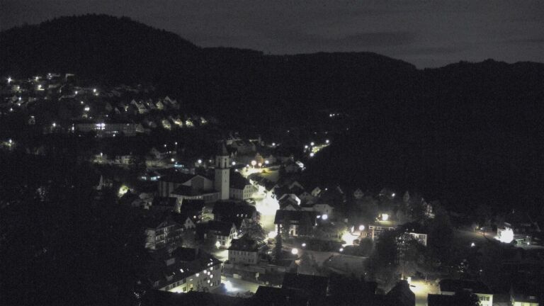 Dieses Bild zeigt eine Webcam-Aufnahme von Ottenhöfen, aufgenommen am Freitag, den 23.10.2026 um 01:30 Uhr