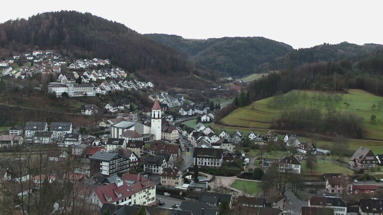 Dieses Bild zeigt eine Webcam-Aufnahme von Ottenhöfen, aufgenommen am Mittwoch, den 25.02.2026 um 07:20 Uhr