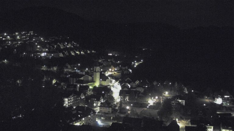 Dieses Bild zeigt eine Webcam-Aufnahme von Ottenhöfen, aufgenommen am Donnerstag, den 08.10.2026 um 22:30 Uhr
