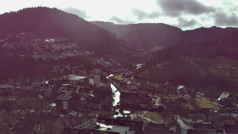 Dieses Bild zeigt eine Webcam-Aufnahme von Ottenhöfen, aufgenommen am Samstag, den 07.02.2026 um 11:10 Uhr