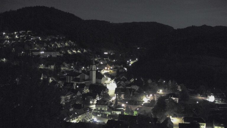 Dieses Bild zeigt eine Webcam-Aufnahme von Ottenhöfen, aufgenommen am Freitag, den 25.09.2026 um 03:00 Uhr
