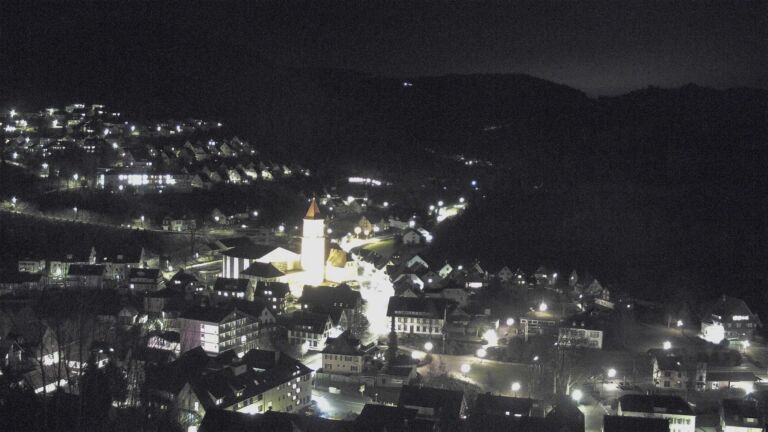 Dieses Bild zeigt eine Webcam-Aufnahme von Ottenhöfen, aufgenommen am Dienstag, den 10.02.2026 um 20:10 Uhr