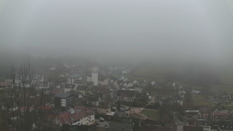 Dieses Bild zeigt eine Webcam-Aufnahme von Ottenhöfen, aufgenommen am Montag, den 22.12.2025 um 09:10 Uhr